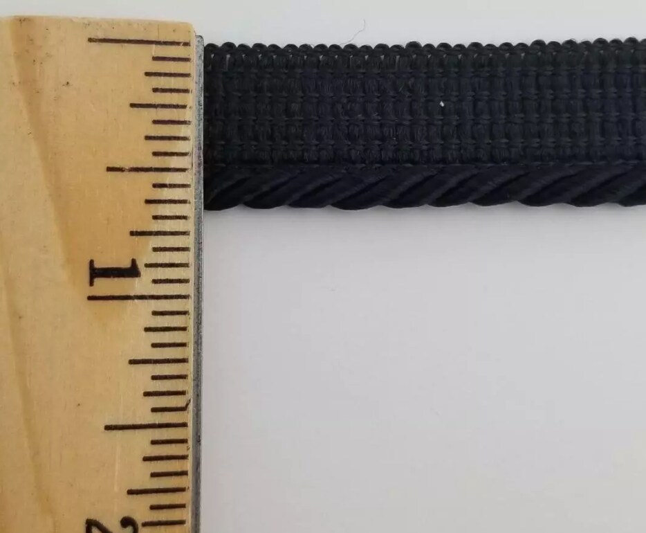 Twist Cord with Lip Piping Trimming - 8 Yards- Many Colors Available!
