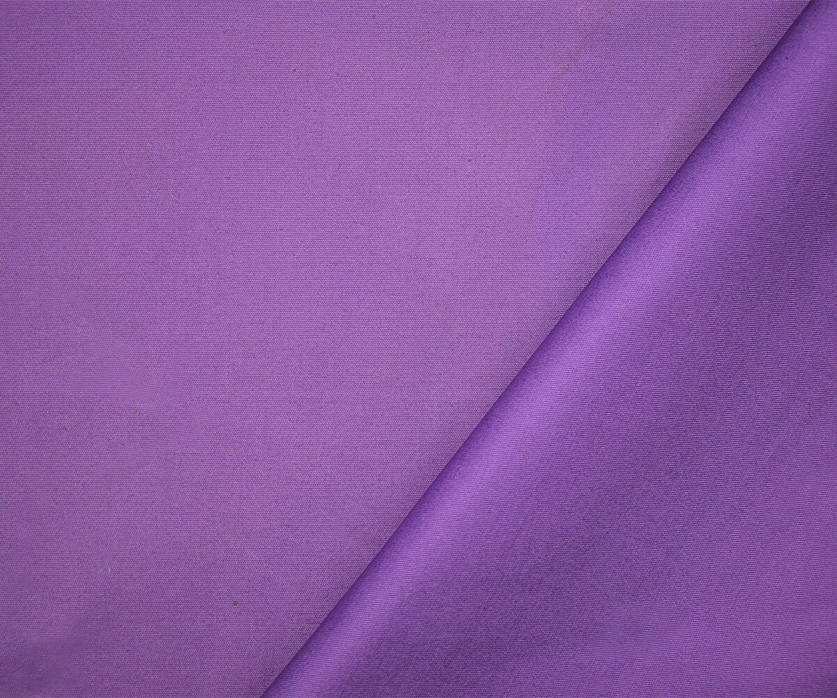 Purple Cotton Solid Twill Sateen Woven Fabric By the Yard