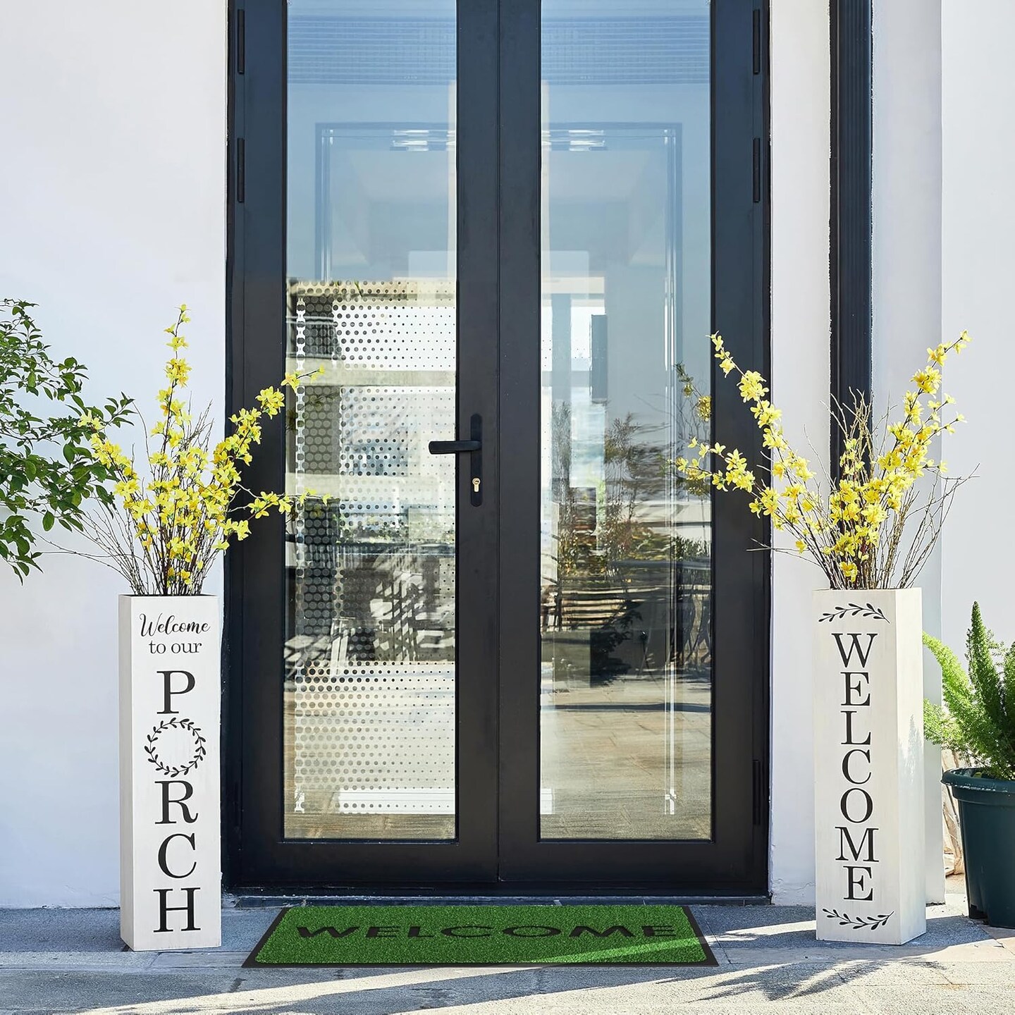 30&#x22;H Wooden WELCOME Porch Sign(white porch)