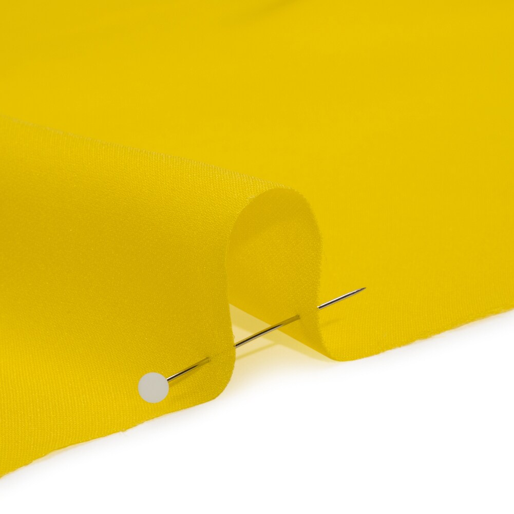 1 Yard Buttercup Yellow Silk Double Georgette Premium Spring Dress Fabric, 44 Inches Wide