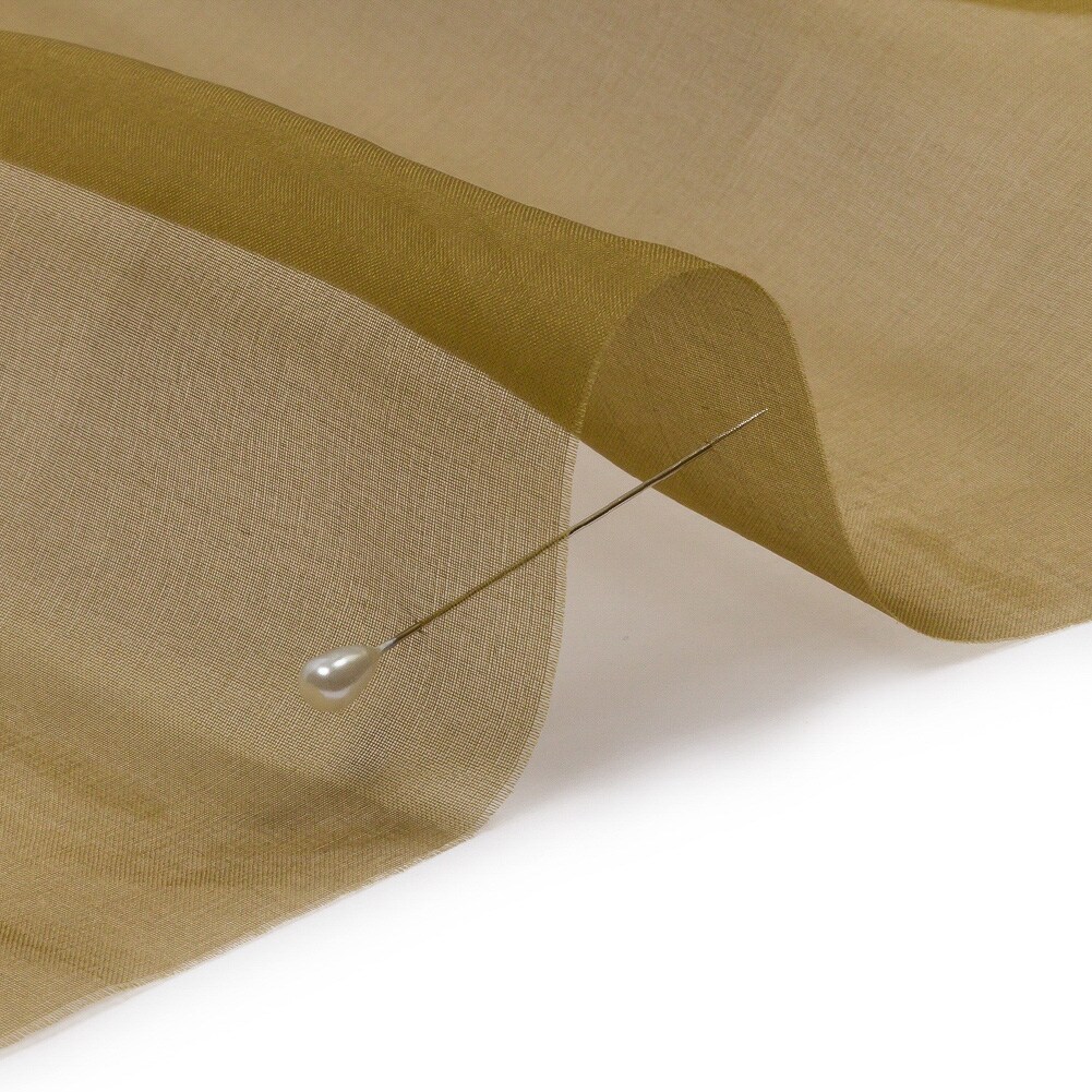 1 Yard Fir Green Silk Organza Fabric Lightweight Sheer Material for Bridal and Gowns 44 Inch Width