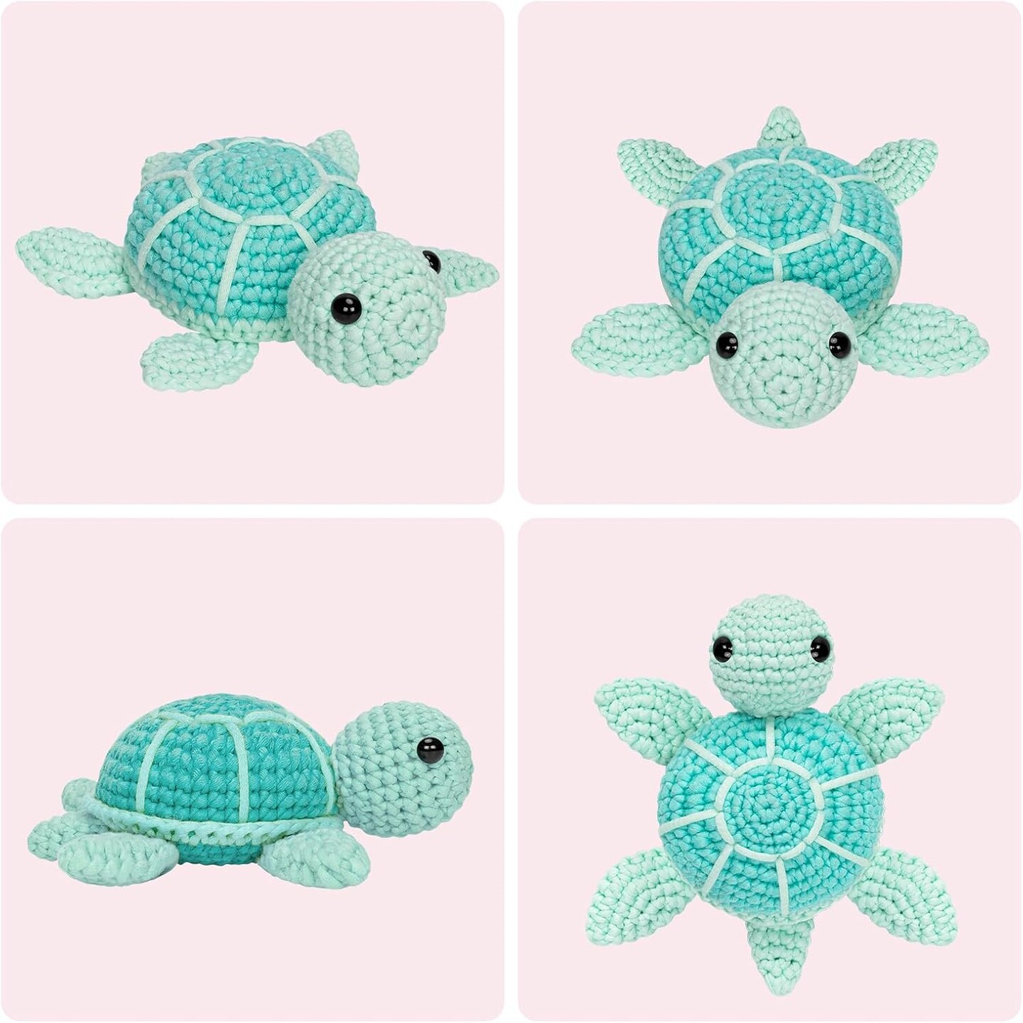 Crochet Kit for Beginners - (Blue Sea Turtle)