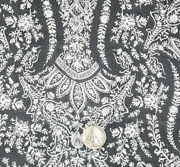 1 Yard Lightweight Black Chelsea Chiffon Fabric 58/60&#x22; Wide, Sheer Polyester Apparel Material