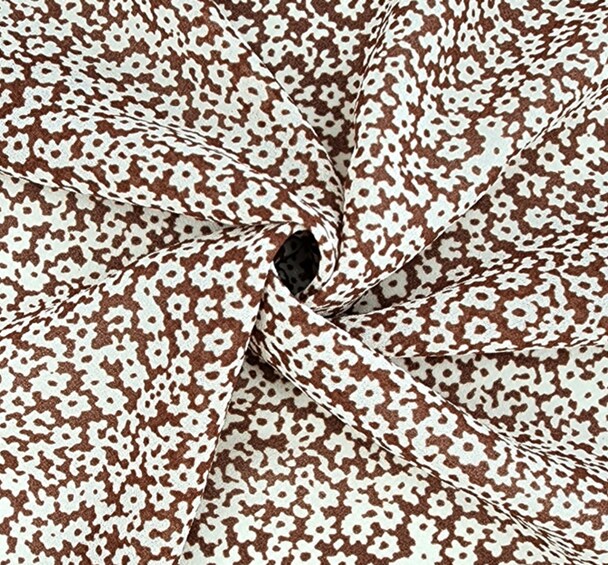 1 Yard Rust Crepe Chiffon Fabric 57/58" Wide Lightweight Sheer Polyester by the Yard
