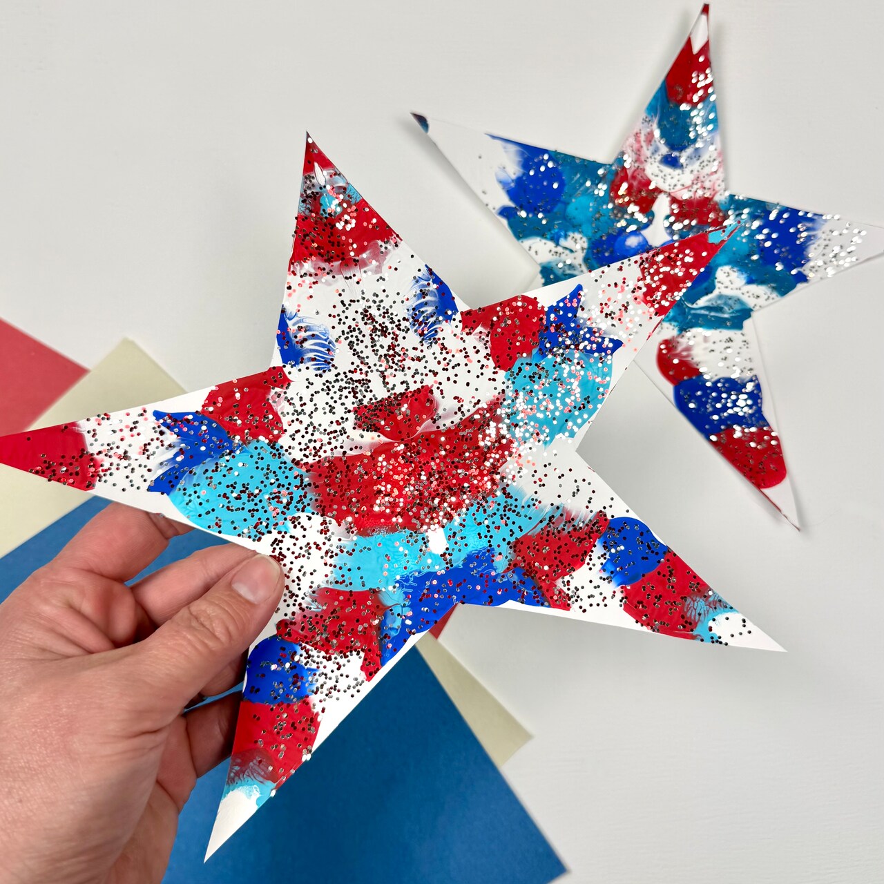 Kids Club: Patriotic Abstract Art