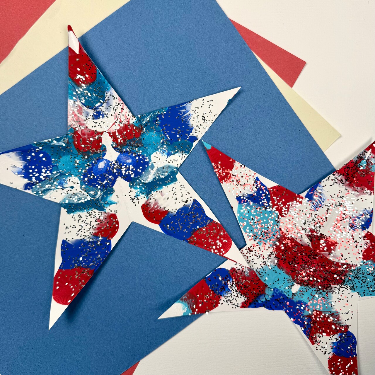 Kids Club: Patriotic Abstract Art