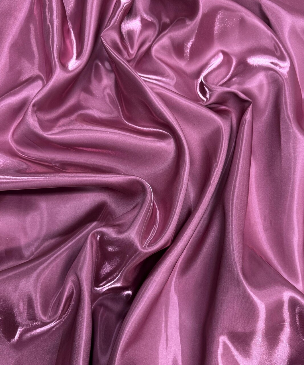 Mauve Liquid Satin Fabric by the Yard, 58-60" Wide Reflective Silky Satin
