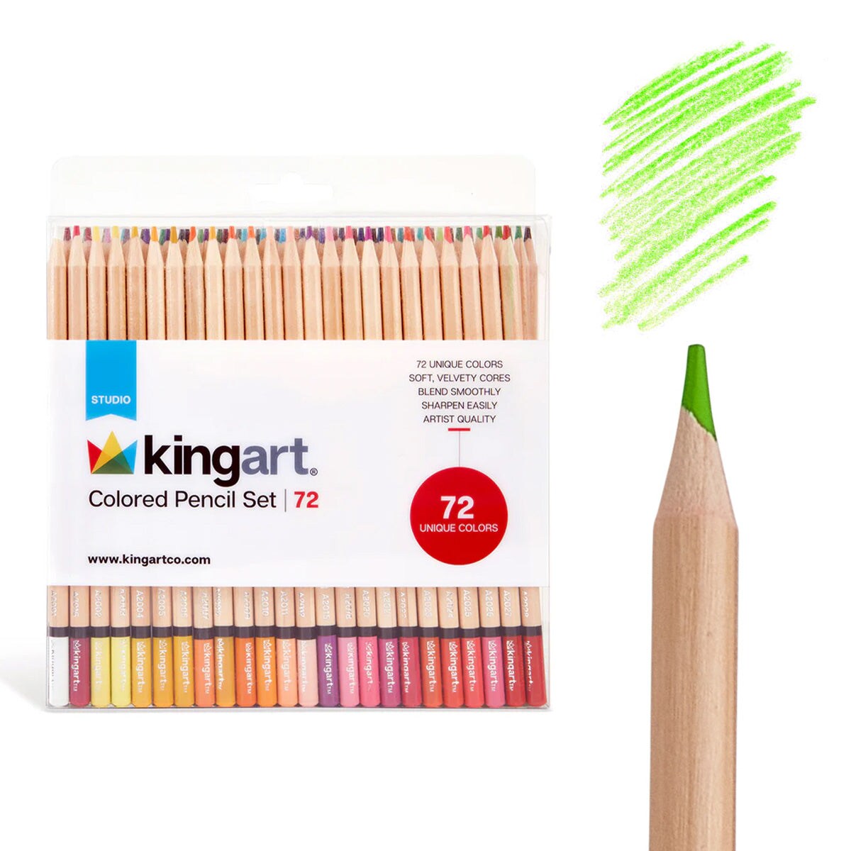 KINGART® Colored Pencil Set, 72 Colors | Michaels