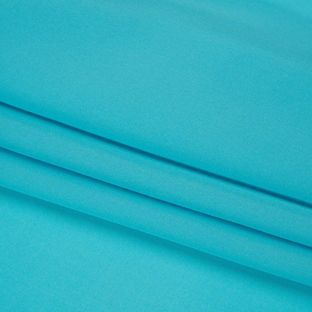 1 Yard Angel Blue Silk Double Georgette Fabric Premium Collection Drapey Solid 44 inch Width