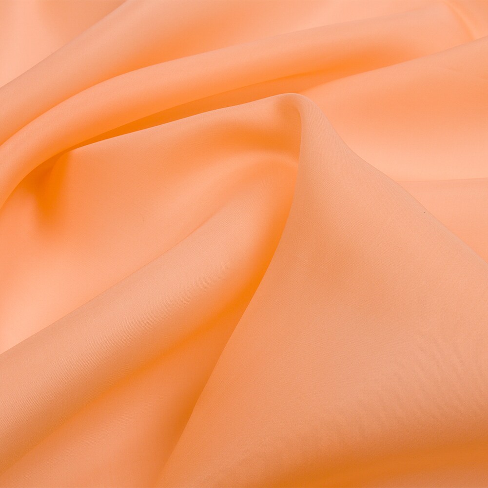 Mahogany Rose Silk Satin Face Organza Fabric