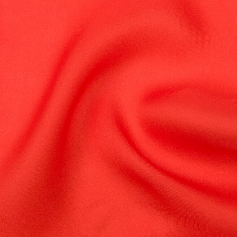 1 Yard Flame Red Silk Satin Faced Organza Fabric Perfect for Evening Gowns, 53 Inches Width