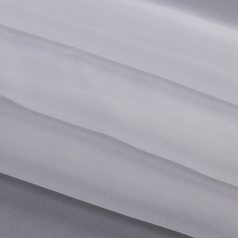 1 Yard Bright White Silk Organza Fabric Sheer Lightweight Premium, 54 Inches Width