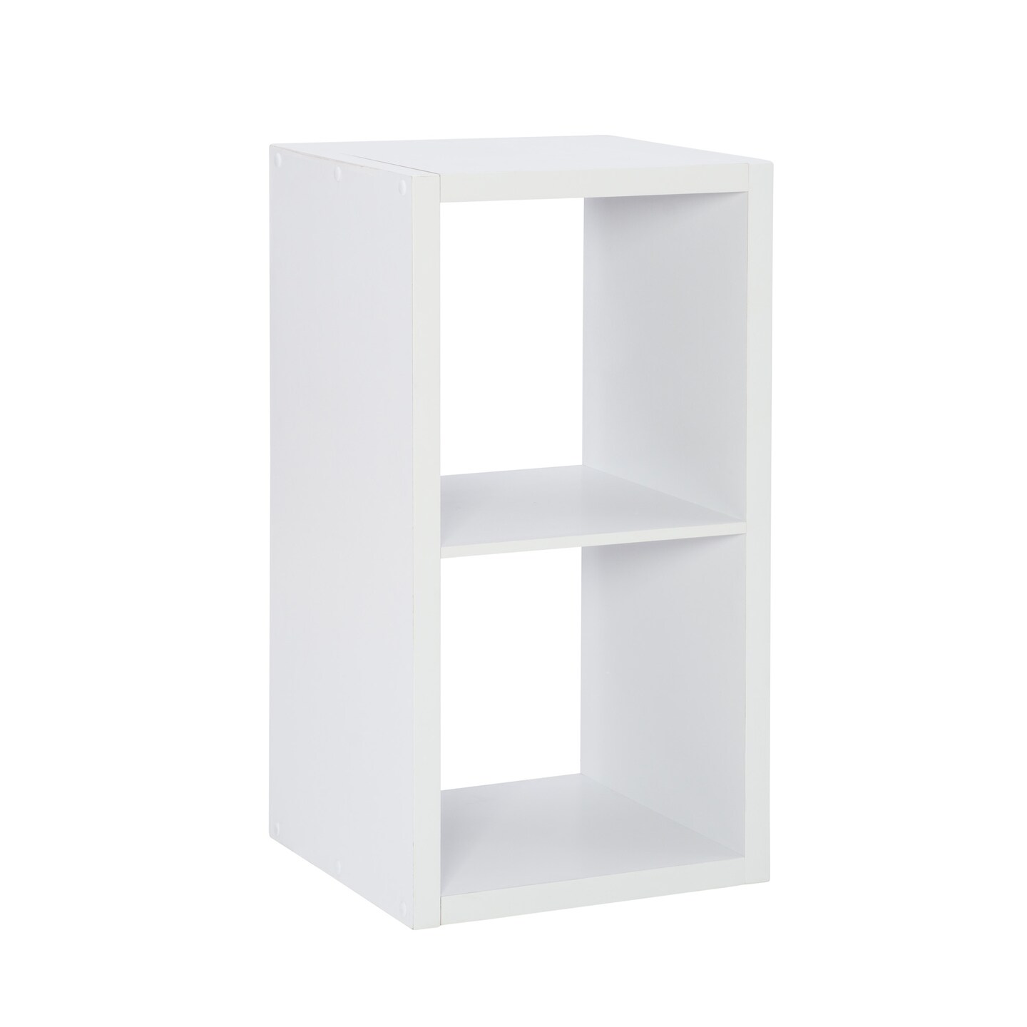 Contemporary Home Living Two Cube Storage Cabinet - 30" - White