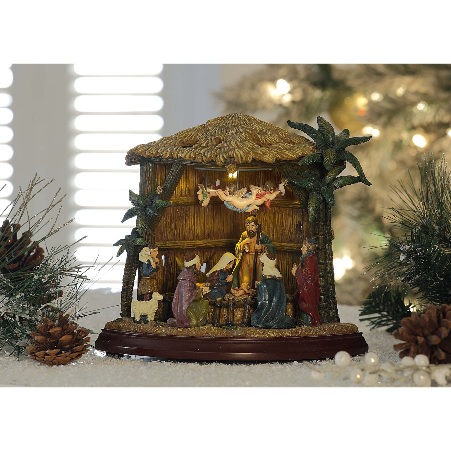Icy Giftware LED Lighted Birth of Christ Christmas Nativity Decorations - 8.75" - Set of 2