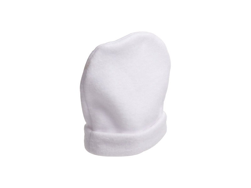 Craft Express 4 Pack Fleece Sublimation Baby Hats &#x2013; Soft White Beanie Blanks