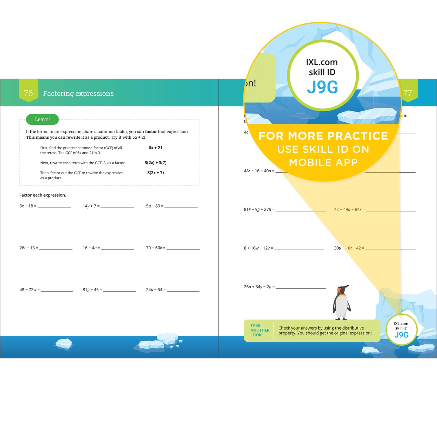 IXL The Ultimate 7th Grade Math Workbook, Middle School Books for Kids Ages 12-13 Covering Geometry, Algebra, Probability, Ratio, and More Mathematics