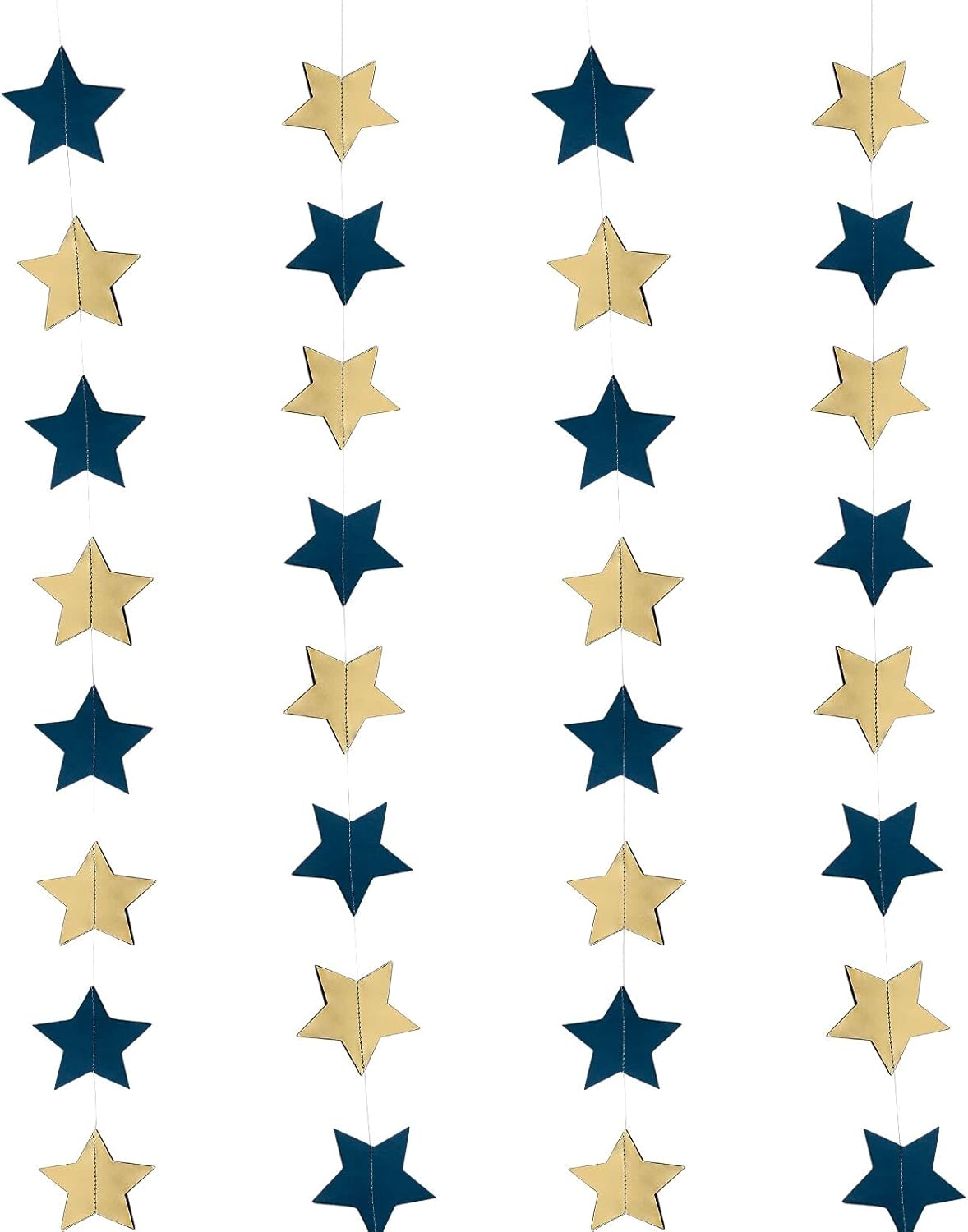 30 Feet Navy Blue Gold Party Decorations