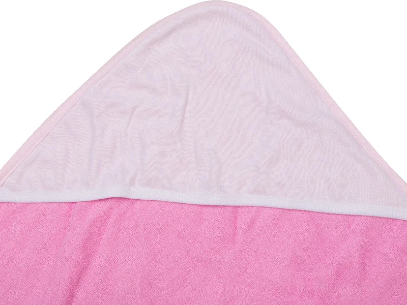 Craft Express 2 Pack Pink Sublimation Hooded Towels – Custom-Ready Baby Towels