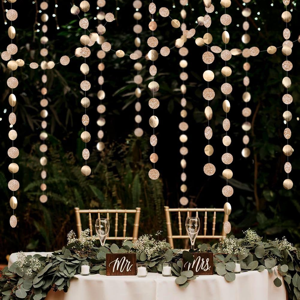 Party Decorations Glitter Dot Garland Circle