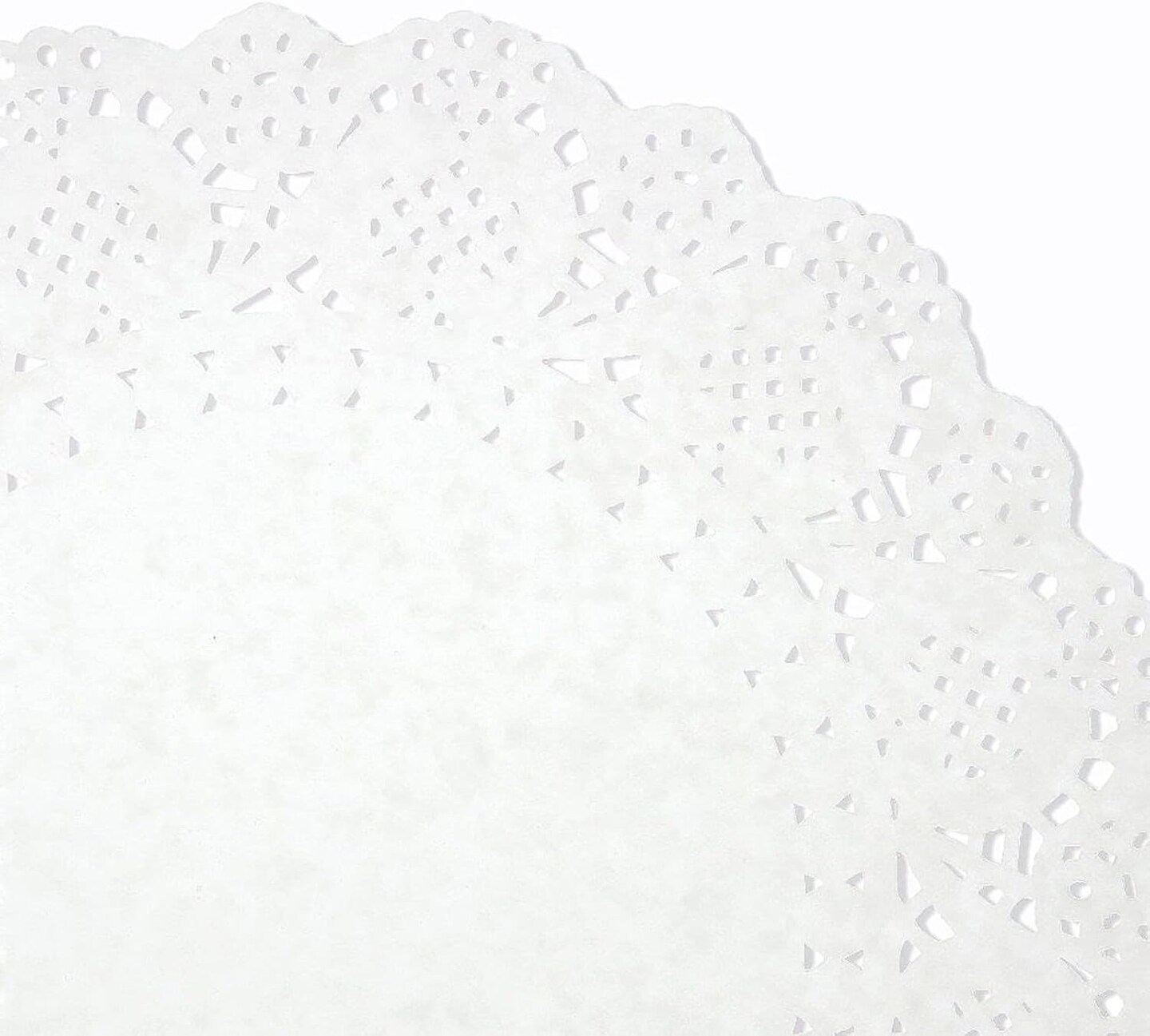 Lace Doilies Paper 250 Pack Set- Decorative Round Placemats Bulk, Table Runner, Cake Box Liners, Desserts, Baked Treat Display
