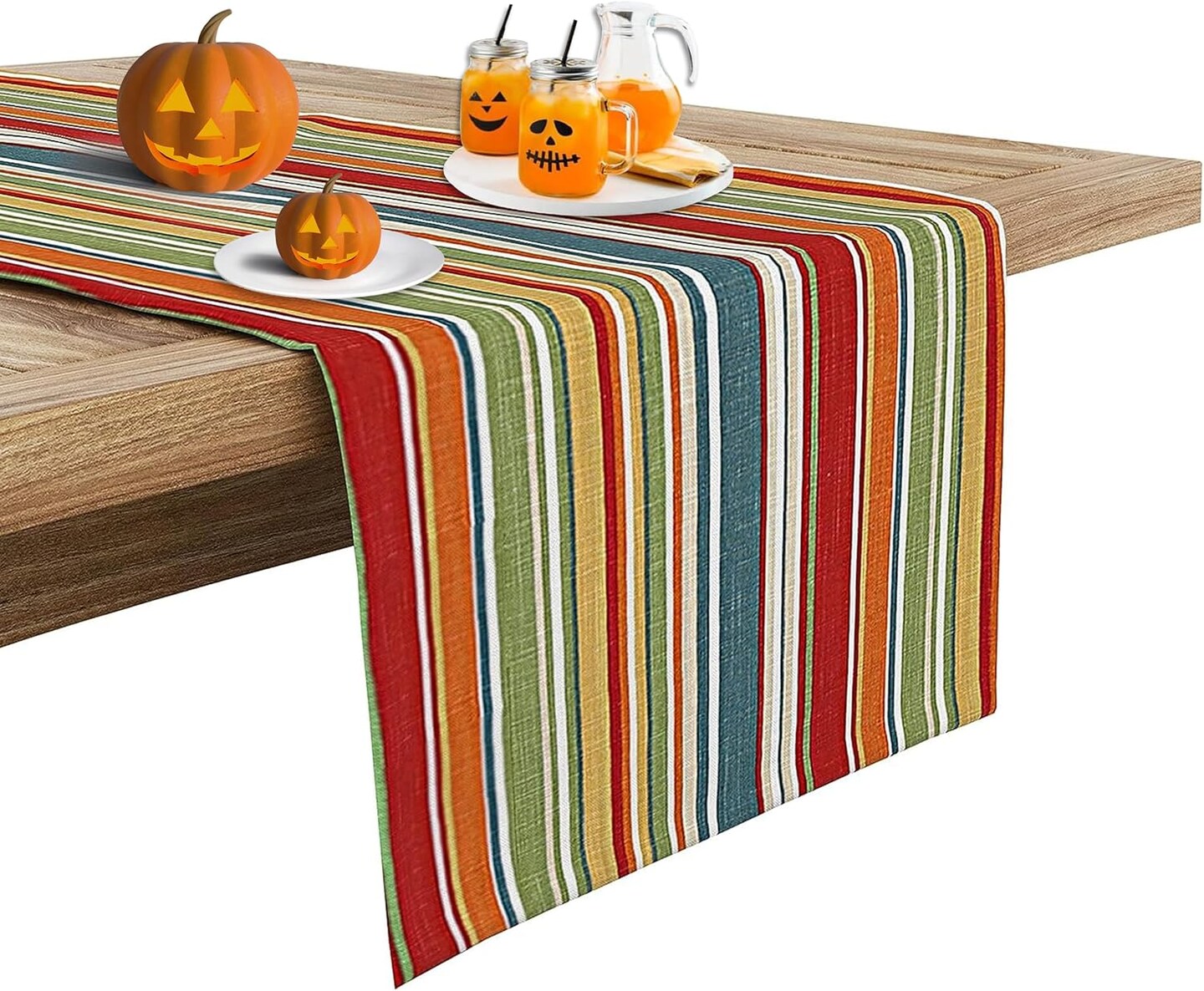 100% Cotton Table Runner 108 Inches Long, Non-Slip, Stain Resistant, Washable &#x26; Reusable Table Runners