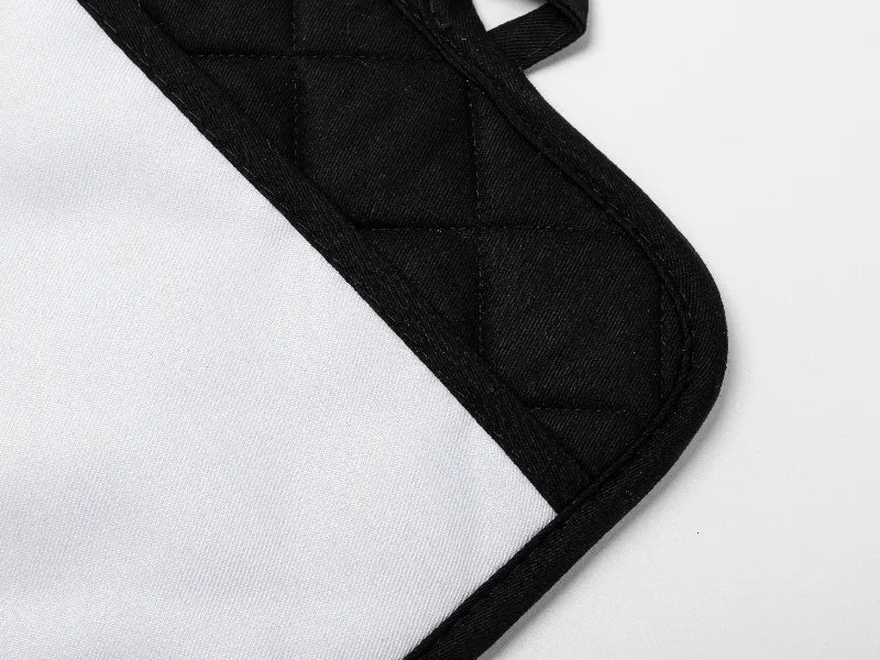 Black Sublimation Pot Holder with Pocket - 2 Pack