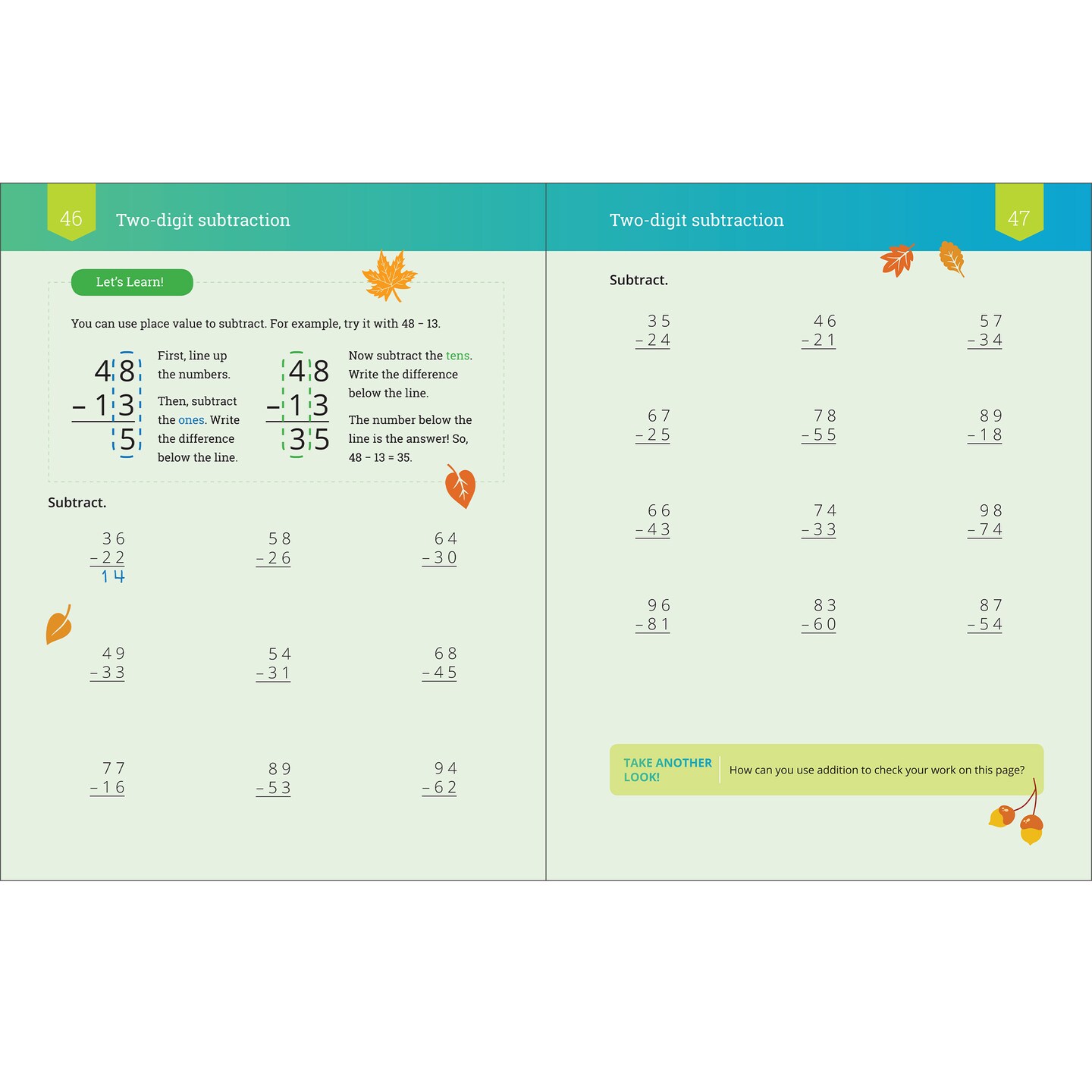 IXL Subtraction 2nd Grade Math Workbook, Mathematics Book for Kids Age 7-8 Covering How to Subtract 2 and 3 Digit Numbers, Subtracting Strategies and Facts, and More