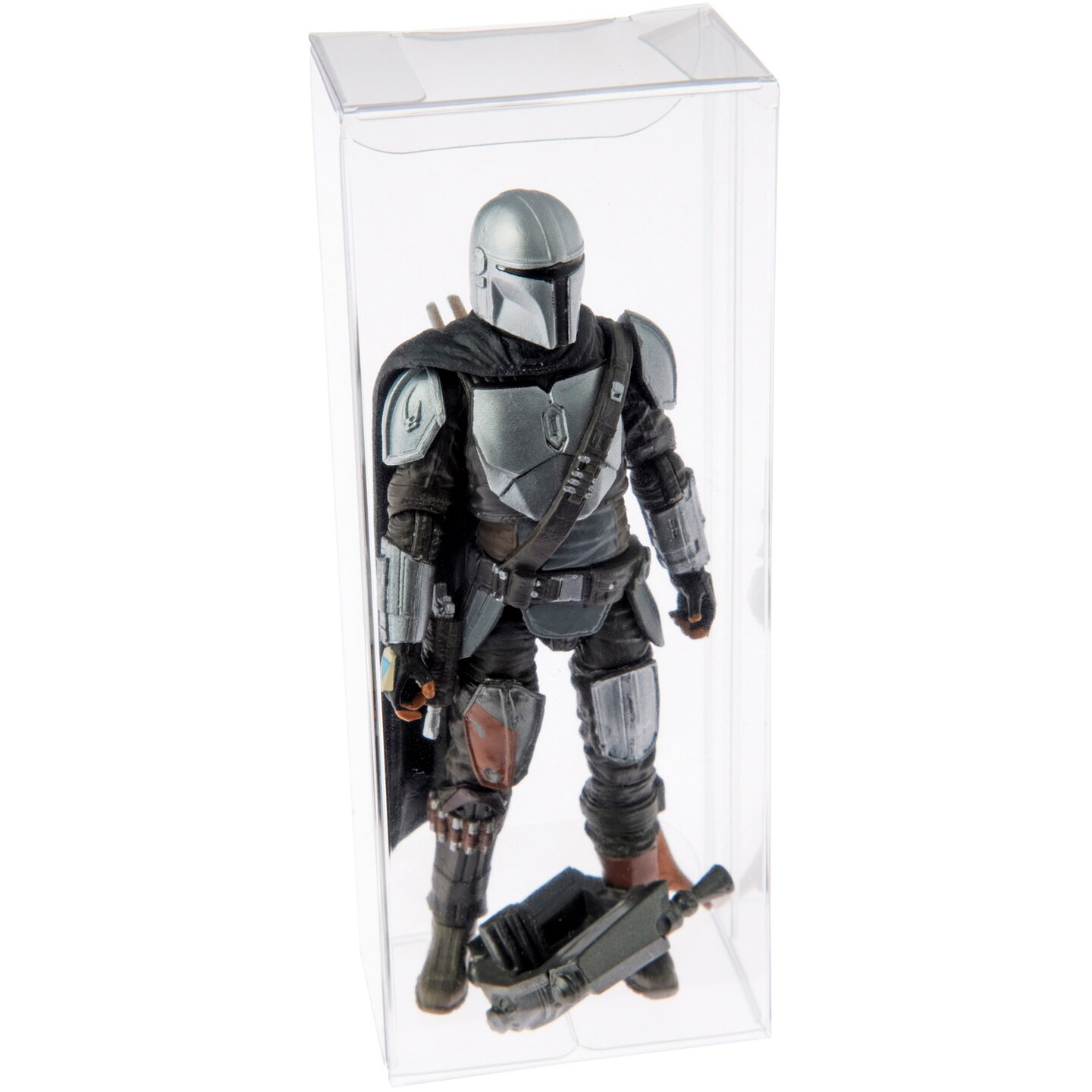 Plymor Clear Folding Action Figure Storage / Display Protector Box, 1.75&#x22; W x 1.25&#x22; D x 4.5&#x22; H, fits 3.75&#x22; Figures
