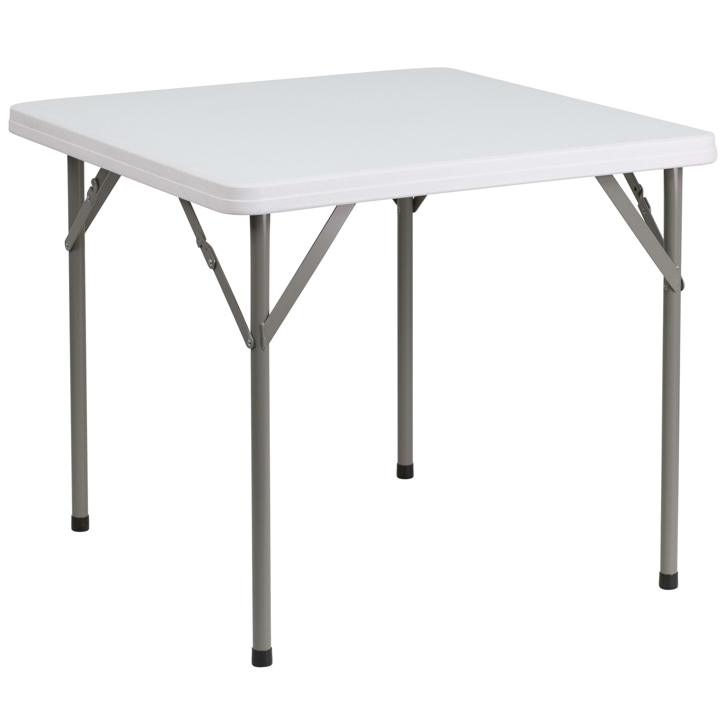 Emma and Oliver 34.25&#x22; Square Plastic Folding Table