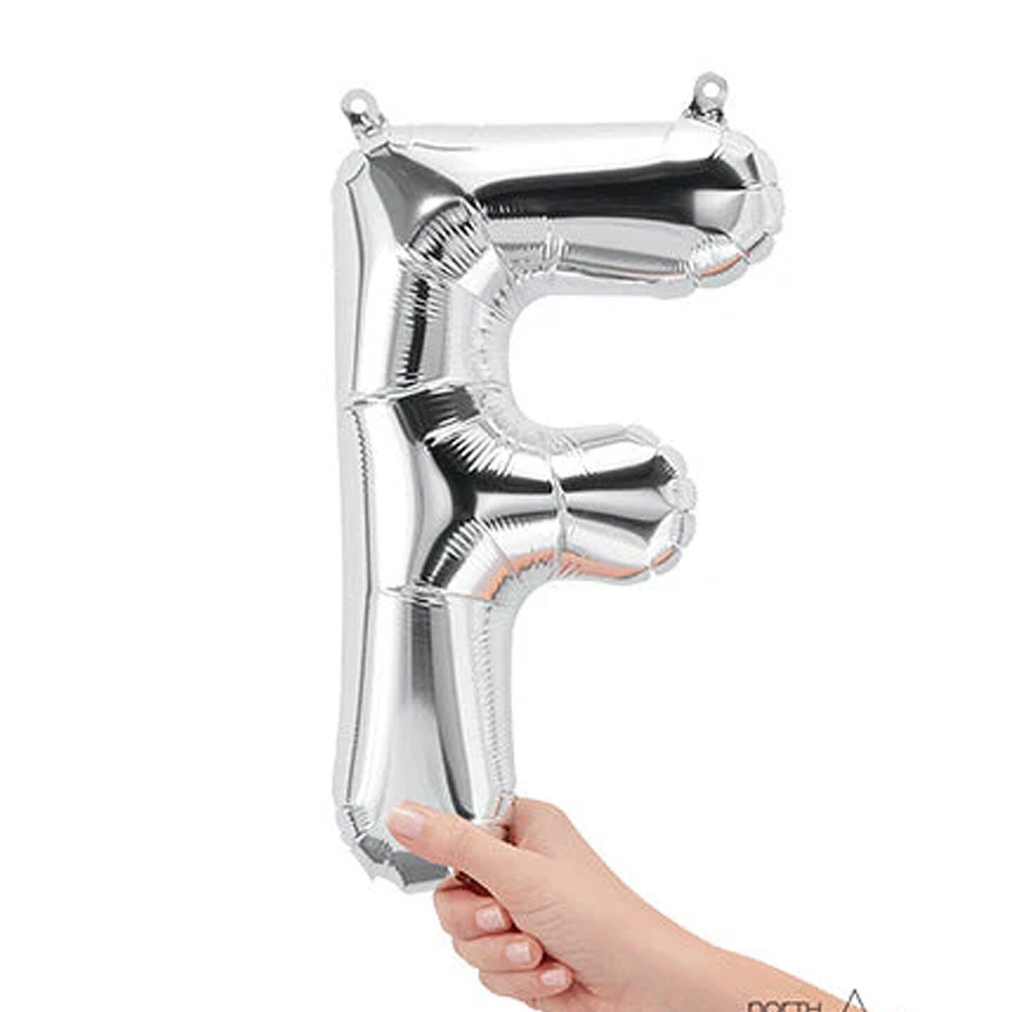 NorthStar Balloons 16&#x22; Silver Letter F Balloon Air Fill Only Foil Mylar