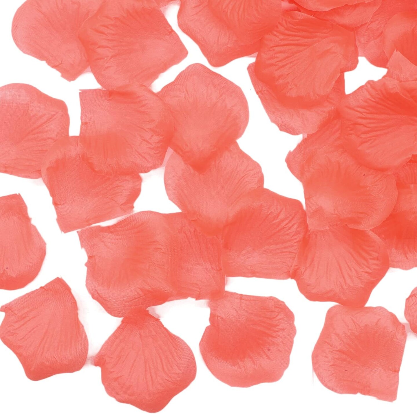 1000PCS Coral Wedding Flower Confetti Scatter Rose Petals for Flower Girl Wedding