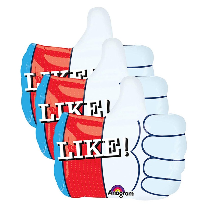 Anagram&#xAE; 19 Inch Like! Junior Shape XL Balloon