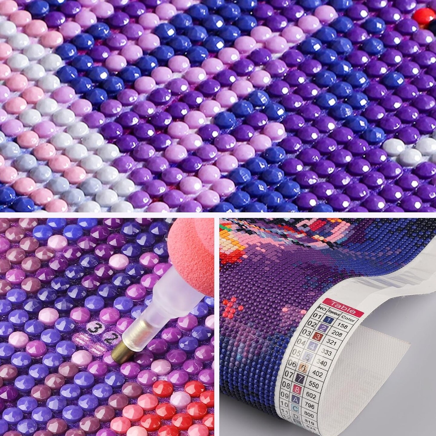 Diamond Painting Kits for Adults, Retro Witch 5D Diamond Art Kits, Halloween Witch Diamond Gem Painting Crafts Home Wall Decor 30x40cm