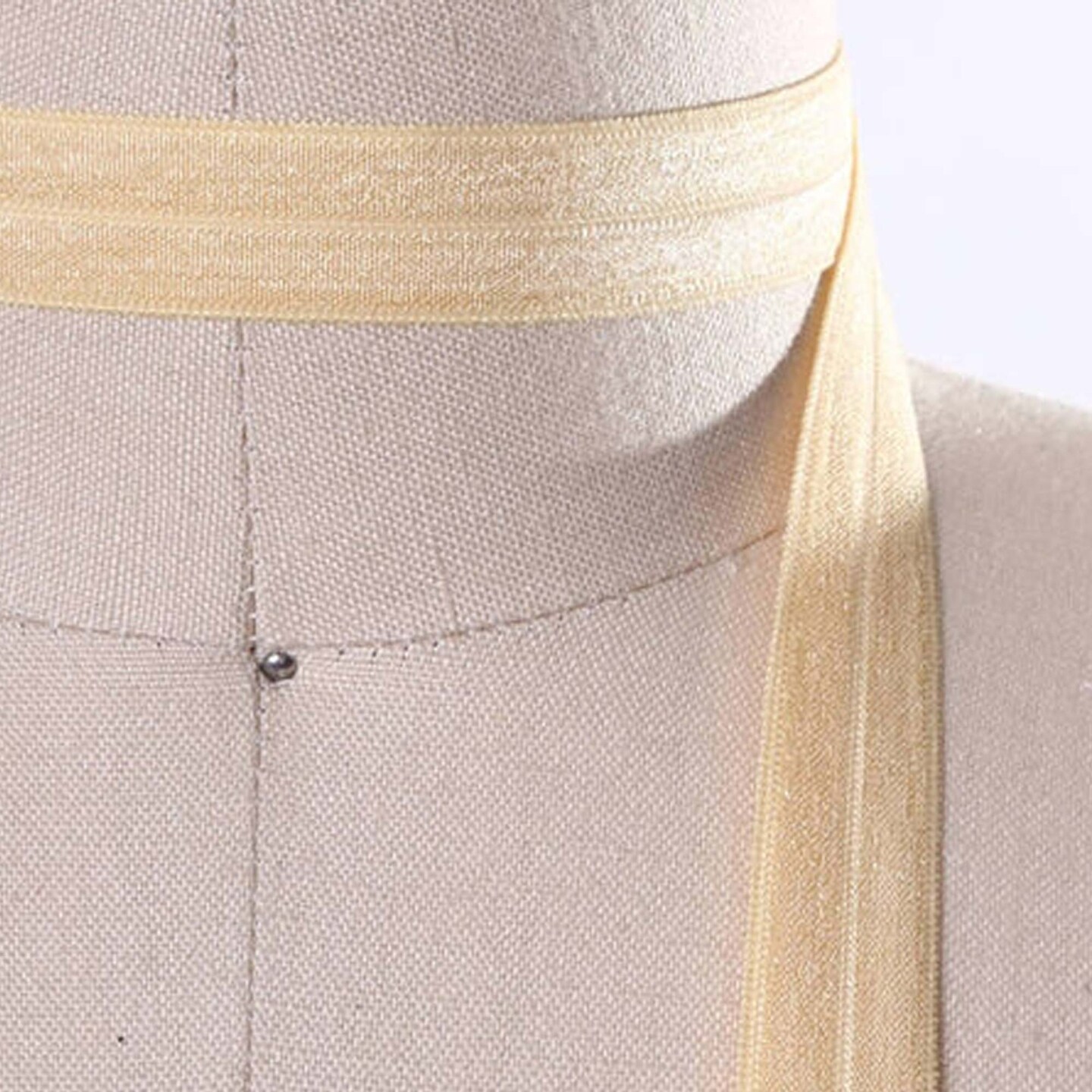 5/8" 3 Yards Butter Yellow Fold Over Elastic Trim Foldover Elastic for Hair Bows DIY Sewing