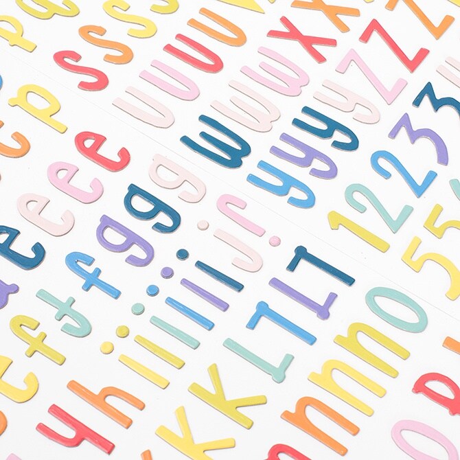 Shimelle Box Of Crayons Thickers Stickers 5.5"X11" 135/Pkg-Alphabet/Multi Chipboard