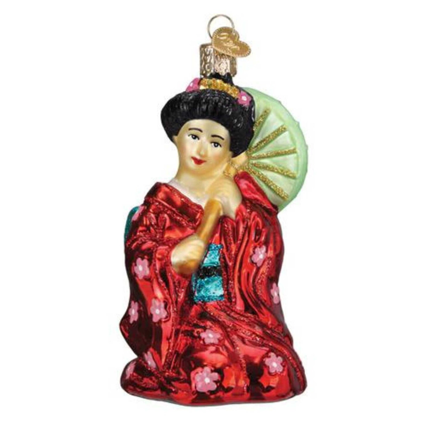Old World Christmas 5.0 Inch Geisha Christmas Tree Ornament , Traditional Japanese Culture