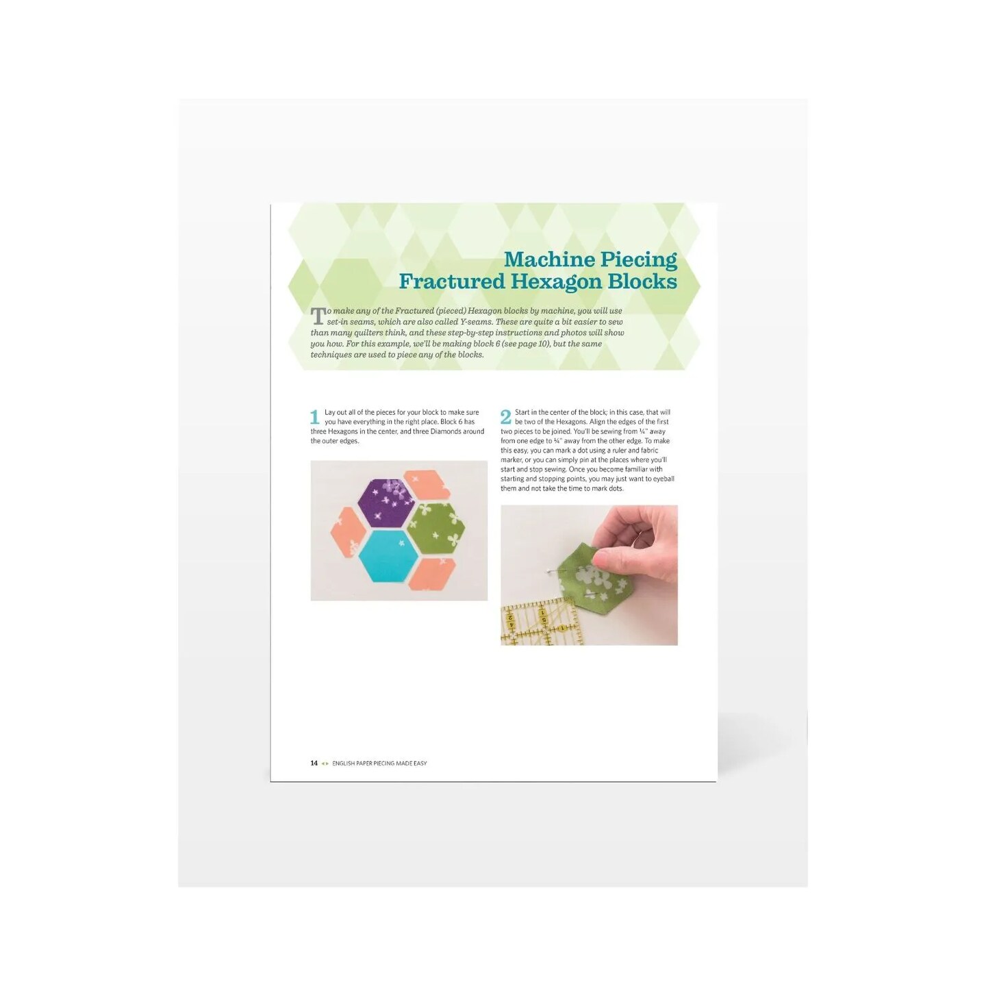 English Paper Piecing Made Easy Pattern Book by Katja Marek