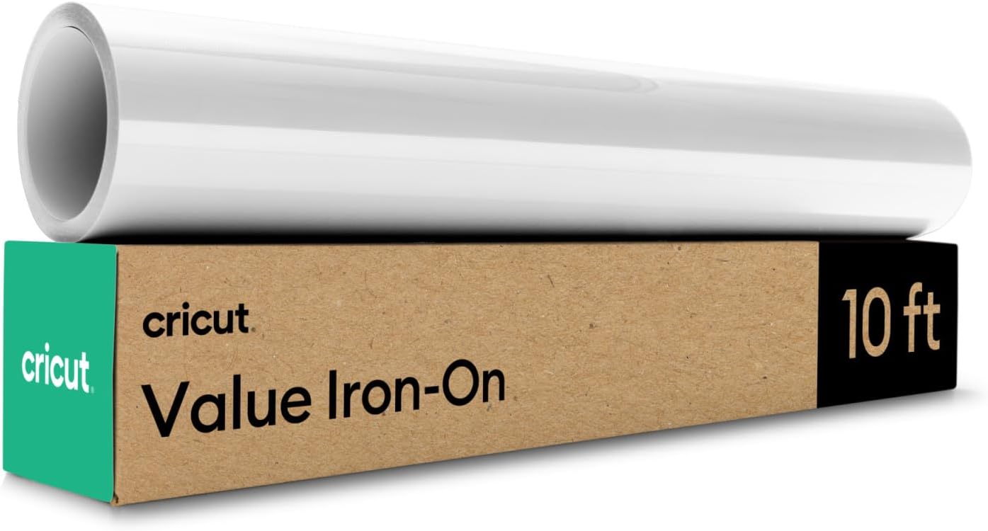 Value Iron On, White (12in x 10ft roll) - HTV Heat Transfer Vinyl