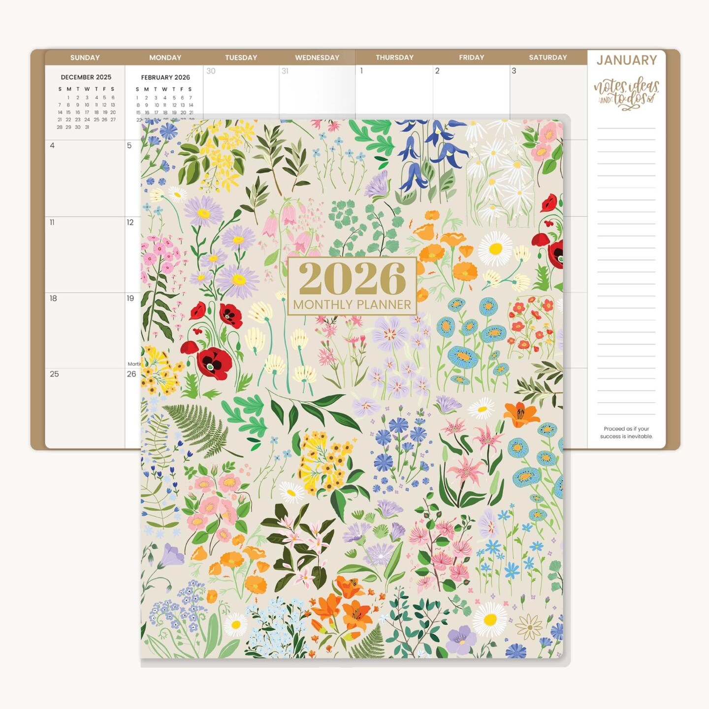 bloom daily planners 2026 Monthly Planner, 9" x 12", Garden Party