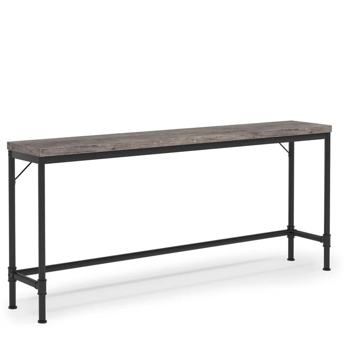 Extra Long Slim Console Table 70.9" Industrial Entryway and Sofa Table