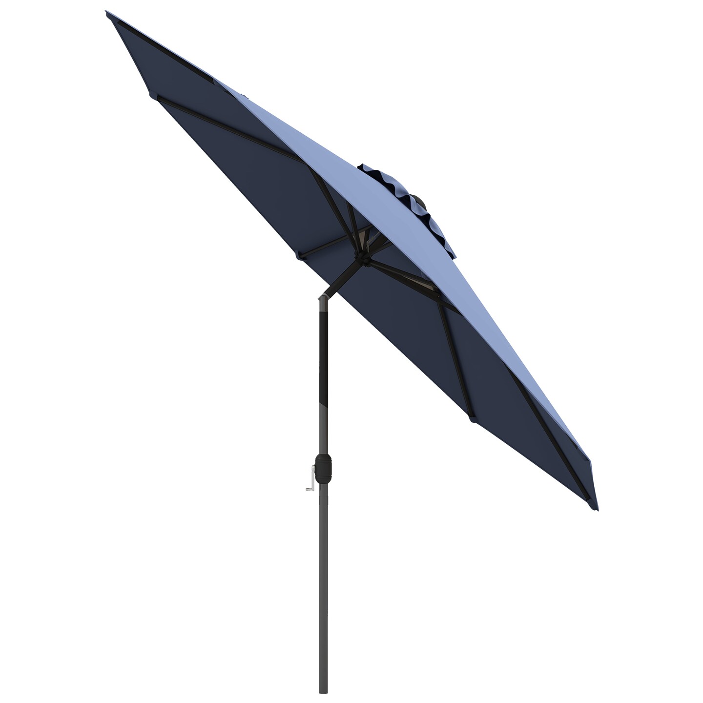 10 ft navy patio umbrella MF Studio 10ft 3 Tier Vented Outdoor Market Umbrella with Crank and Tilt All Aluminum Frame Blue Ideal for placing next to your favorite poolside chair or outdoor furniture Clihome 10 ft. Solar LED