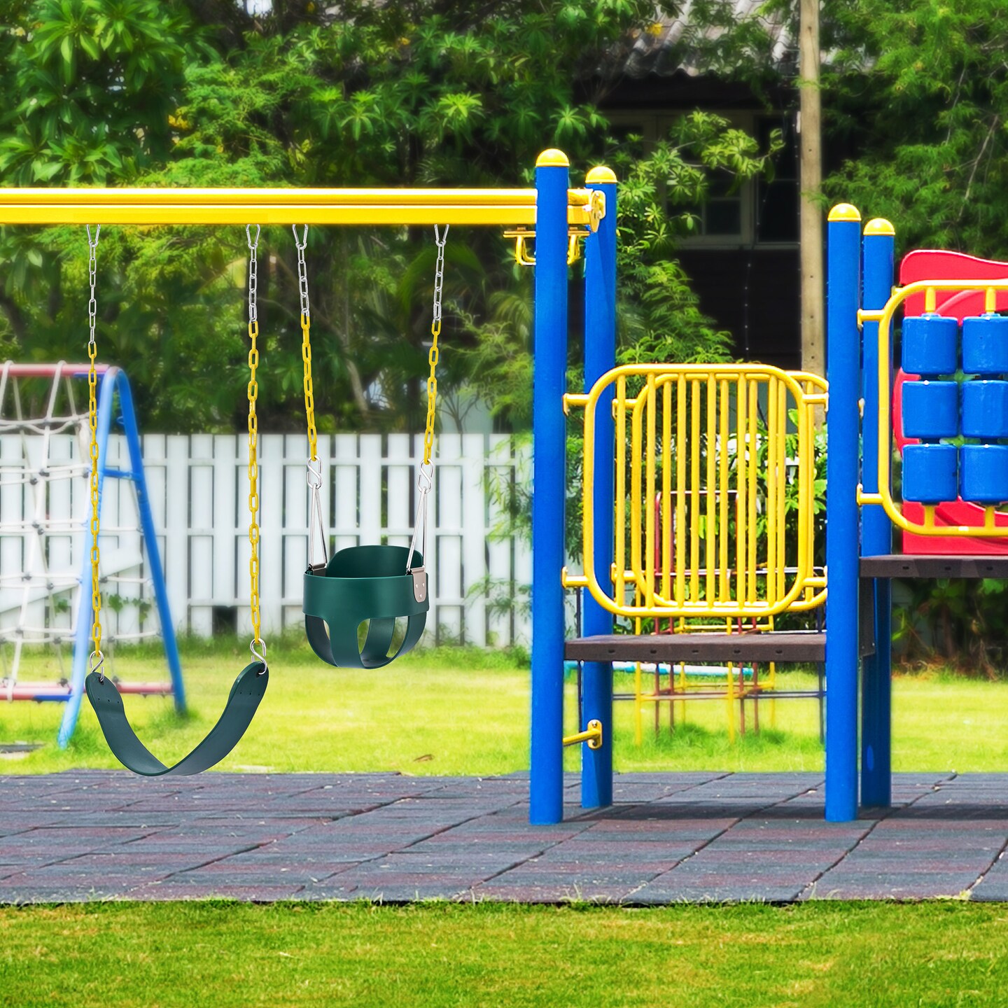 Sorbus Heavy Duty Swing Seat with Snap Hooks - Playground Swing for Kids Outdoor Play