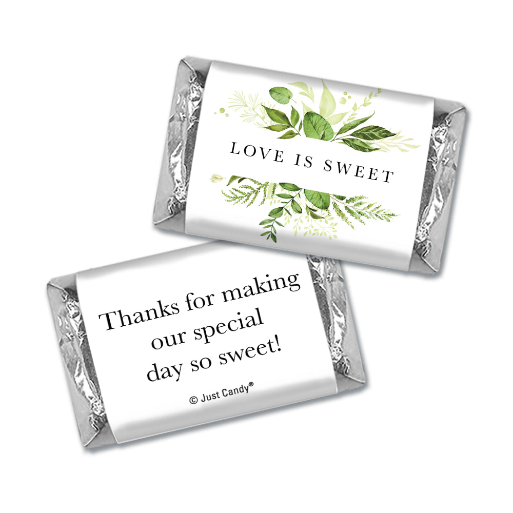 68 Pcs Wedding Candy Hershey's Chocolate Party Favors by Just Candy (20oz) - Botanical