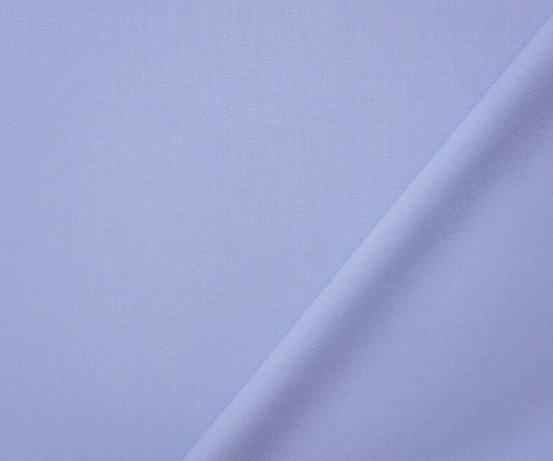 Light Blue Poly Rayon Spandex Stretch Solid Woven Suiting Fabric By the Yard
