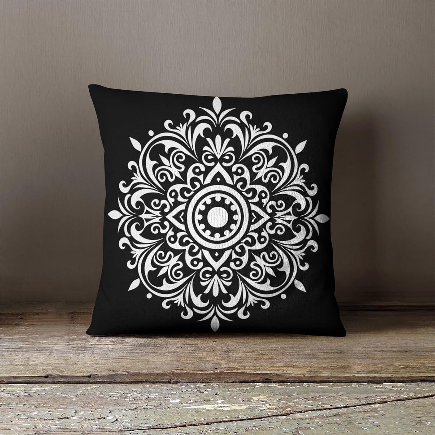 5-Pack Large Mandala Stencils – Half Mandala & Breathe Zen Reusable PET Painting Templates for DIY Crafts on Walls, Wood, Fabric, Rocks & Home Decor