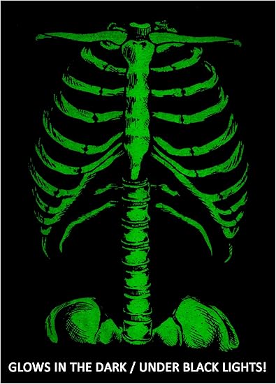 Skeleton Rib Cage | Jumbo Print Novelty Halloween Costume Unisex T-Shirt-Adult