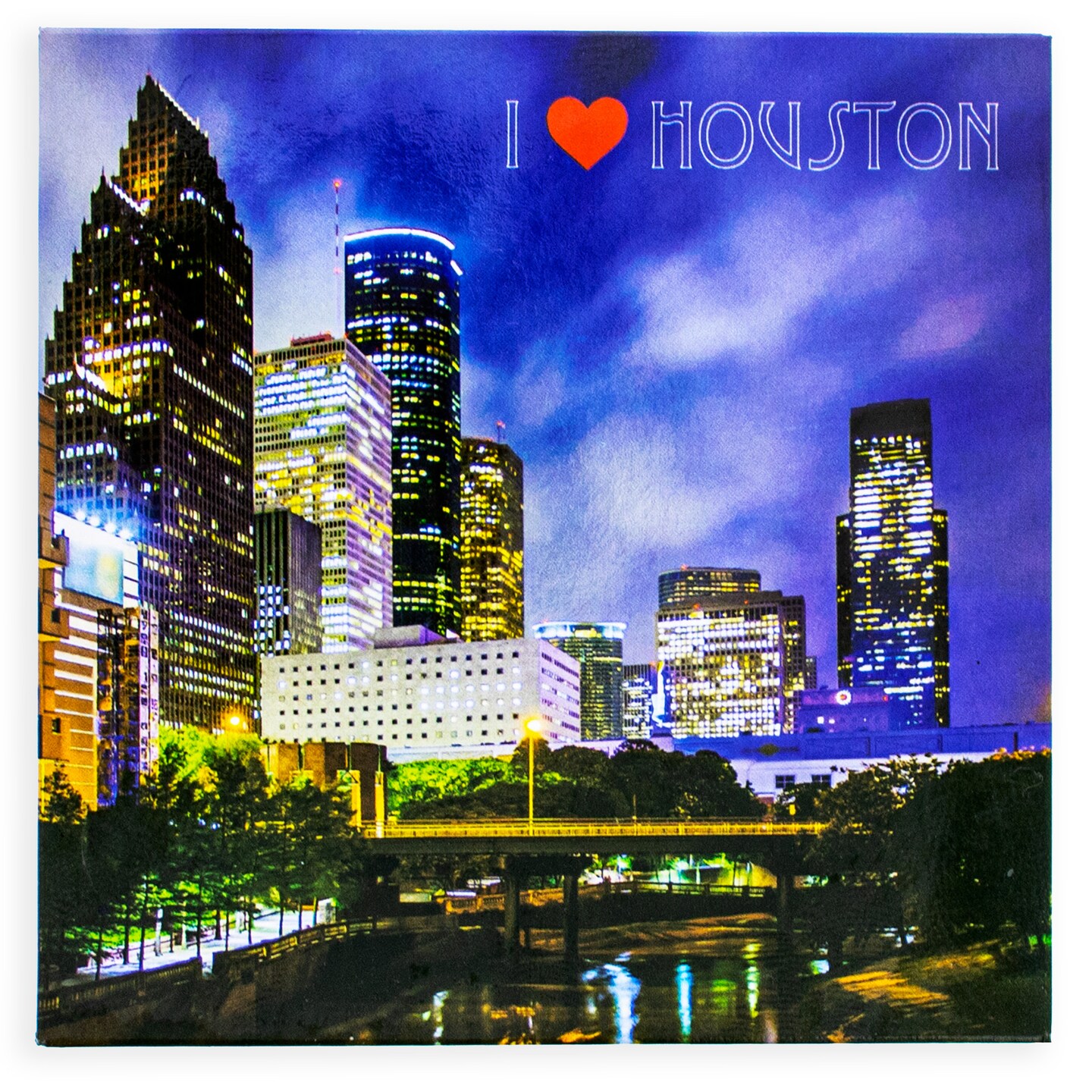 &#x22;I Love Houston&#x22; Souvenir Refrigerator Magnet