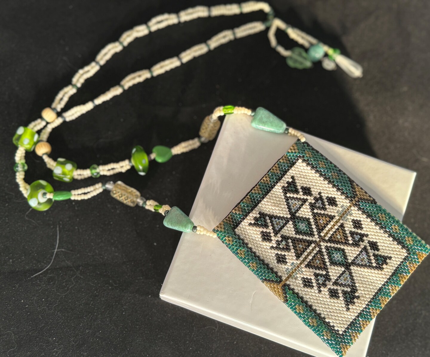 Beaded White Arabian Horse Amulet Purse | MakerPlace by Michaels