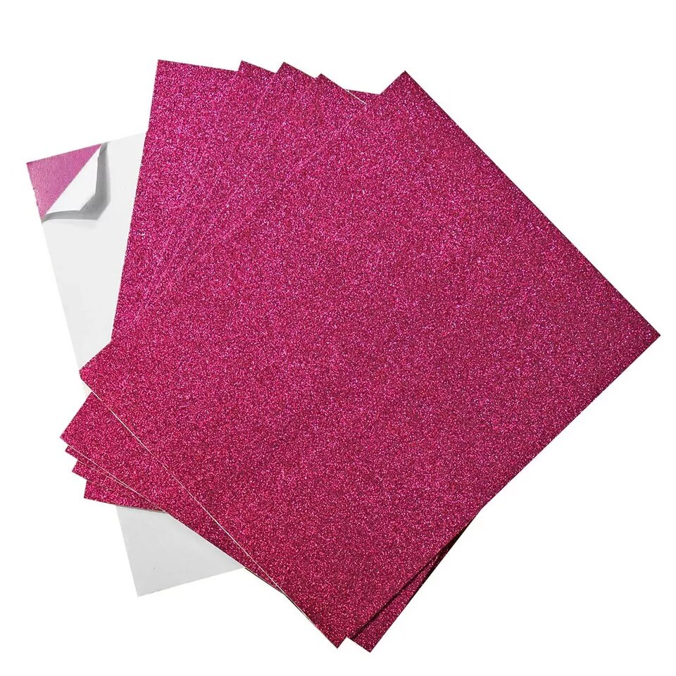 10 pcs 12&#x22;x10&#x22; Extra Fine Glittered Self-Adhesive Foam Sheets Party Decorations