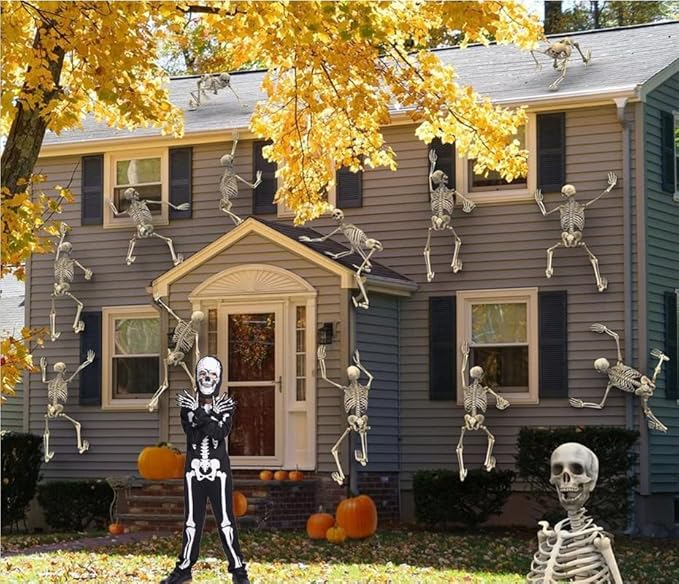 Kids Skeleton Costume Glow in the Dark Skeletons Halloween Skeleton Costumes for Boys and Girls